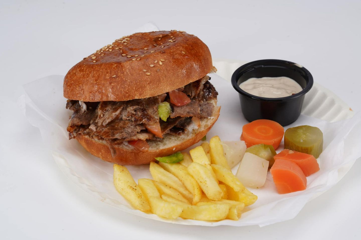 Meat Shawerma Bun - Meat Shawerma Medium Bun