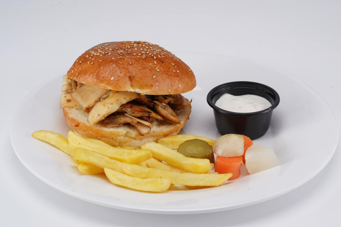 Chicken Shawarma Bun - Medium Chicken Shawarma Bun