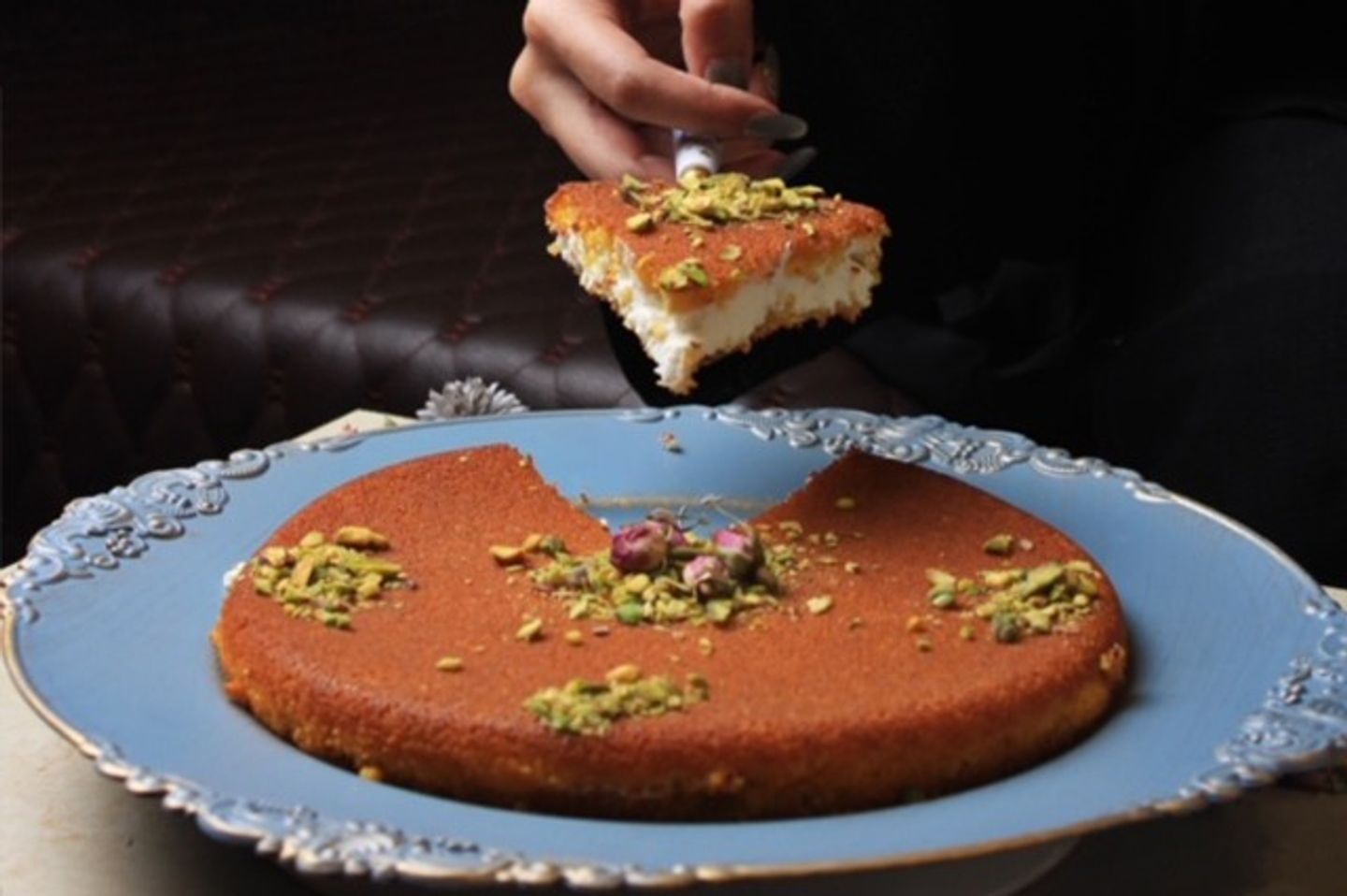 كنافة ناعمة نابلسية بالقشطة  - صغير