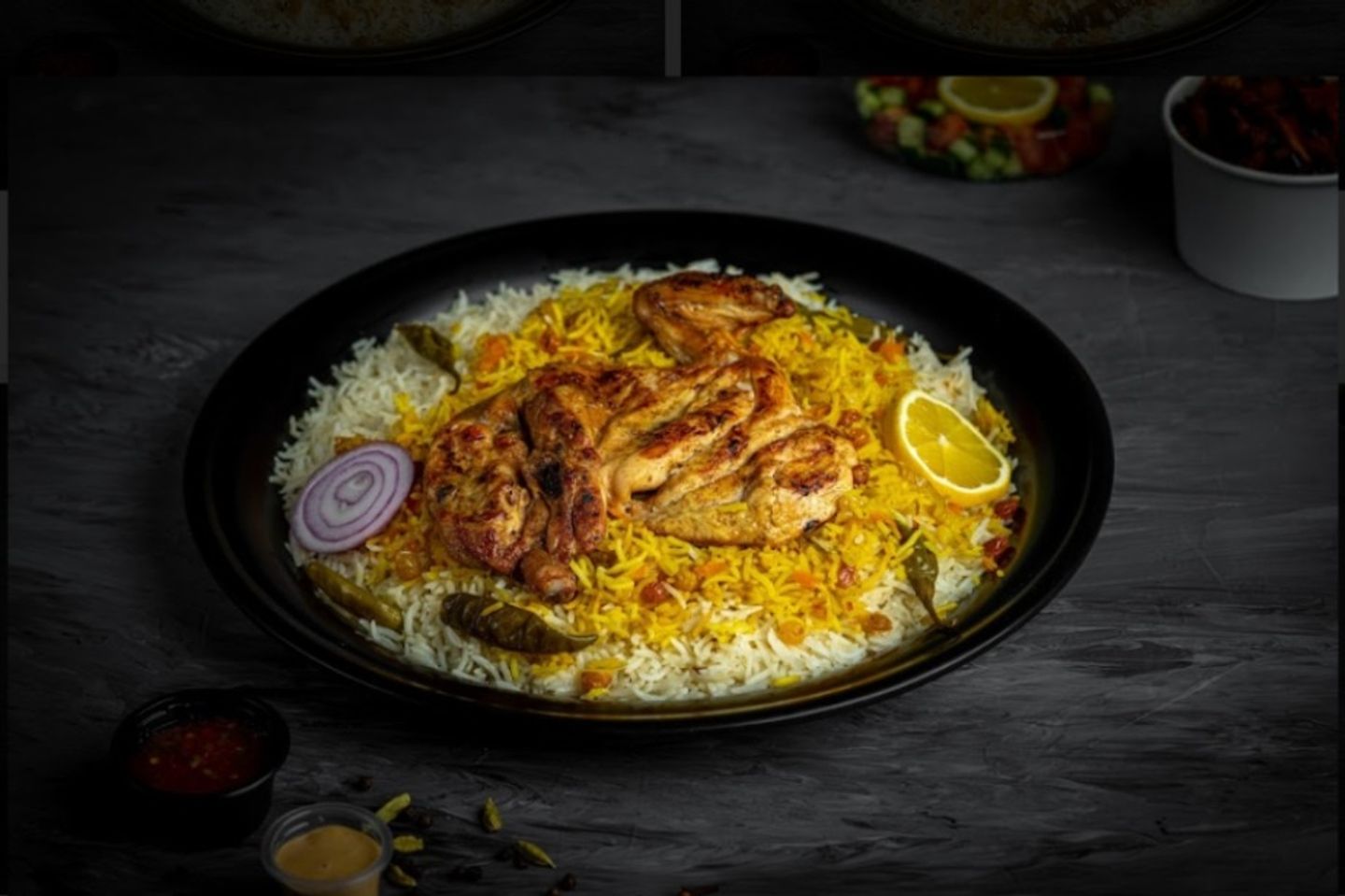 دجاج مظبي مع أرز شعبي - نص حبة دجاج