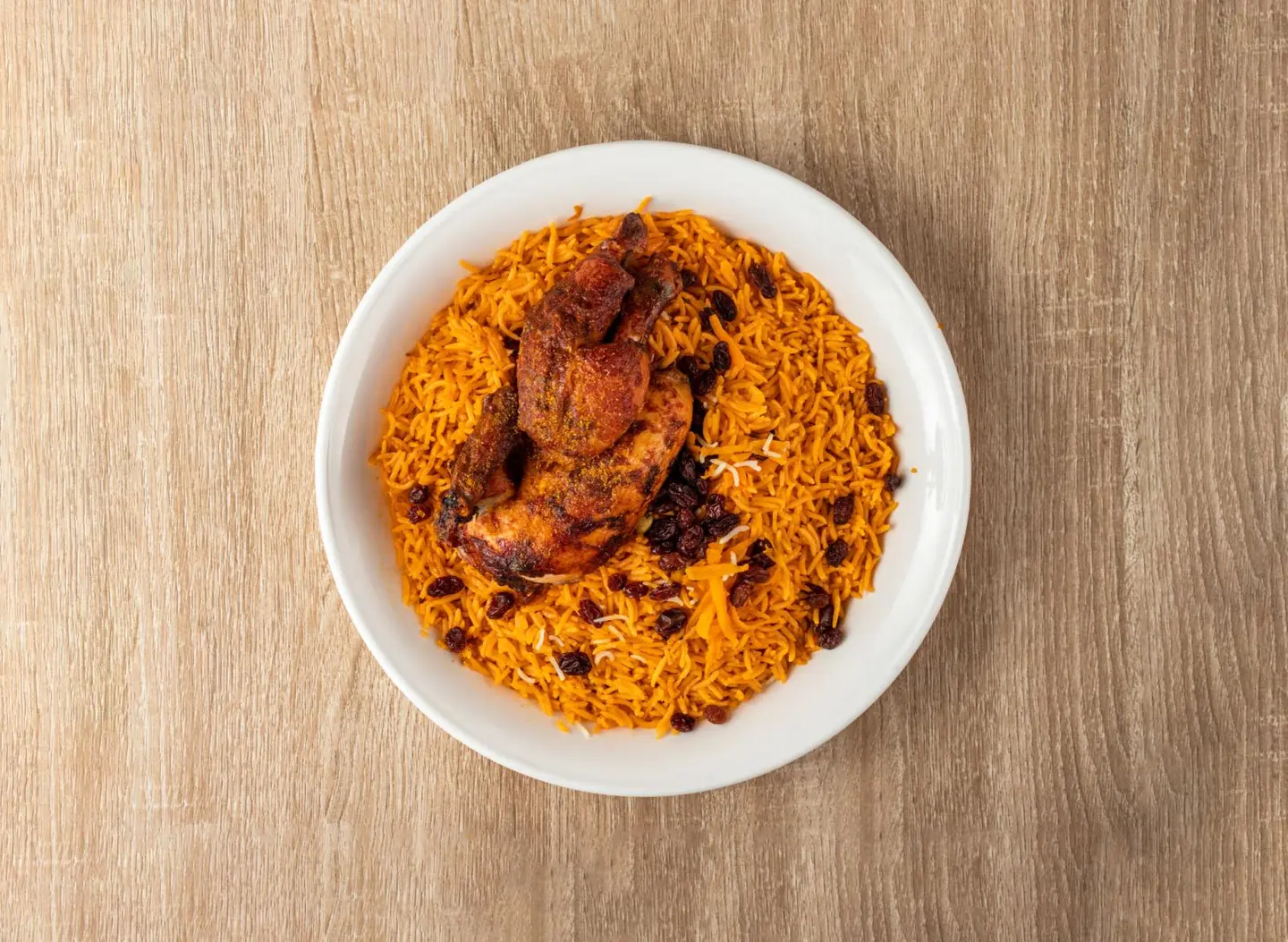 Grilled Chicken With Rice - Half A Chicken