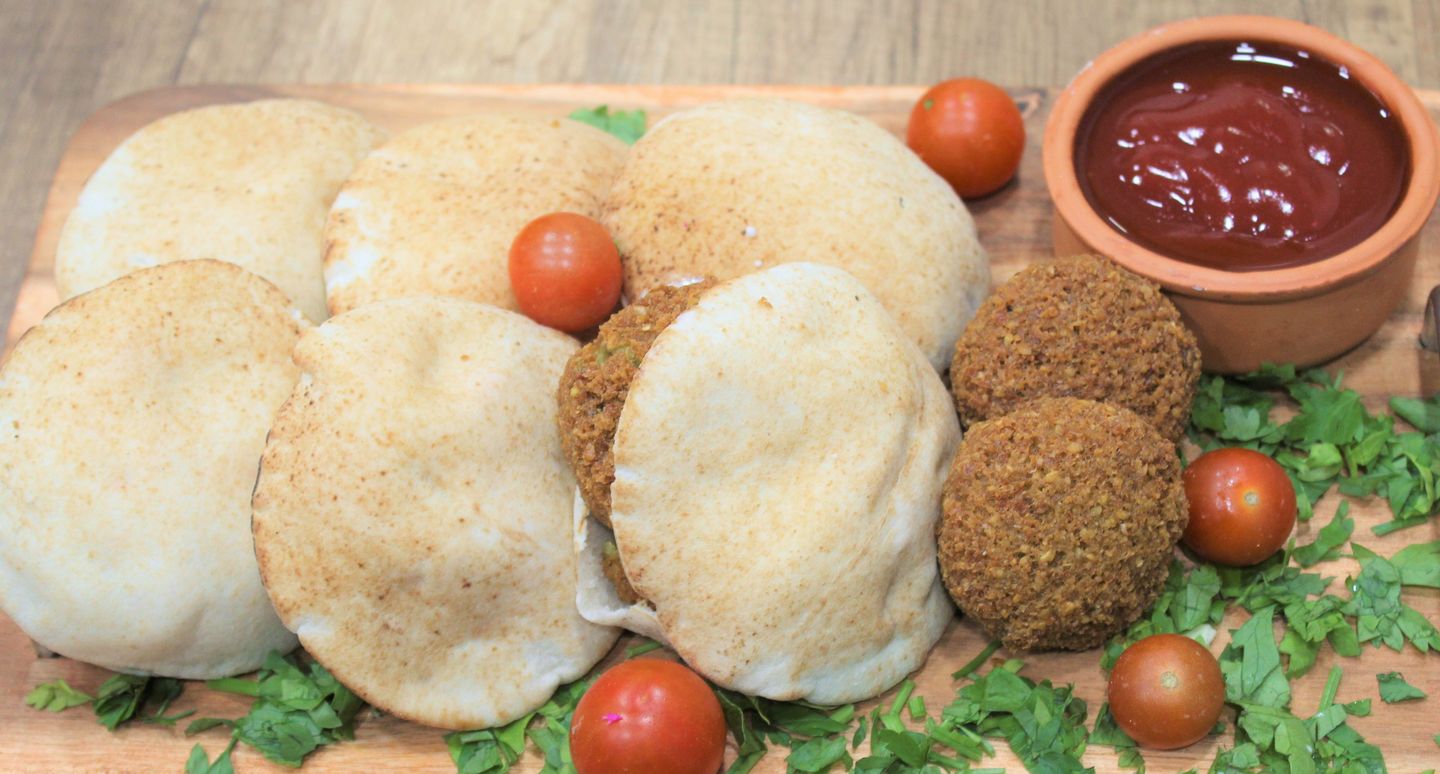 Mini Falafel Sandwich Plate - 4 Sandwiches