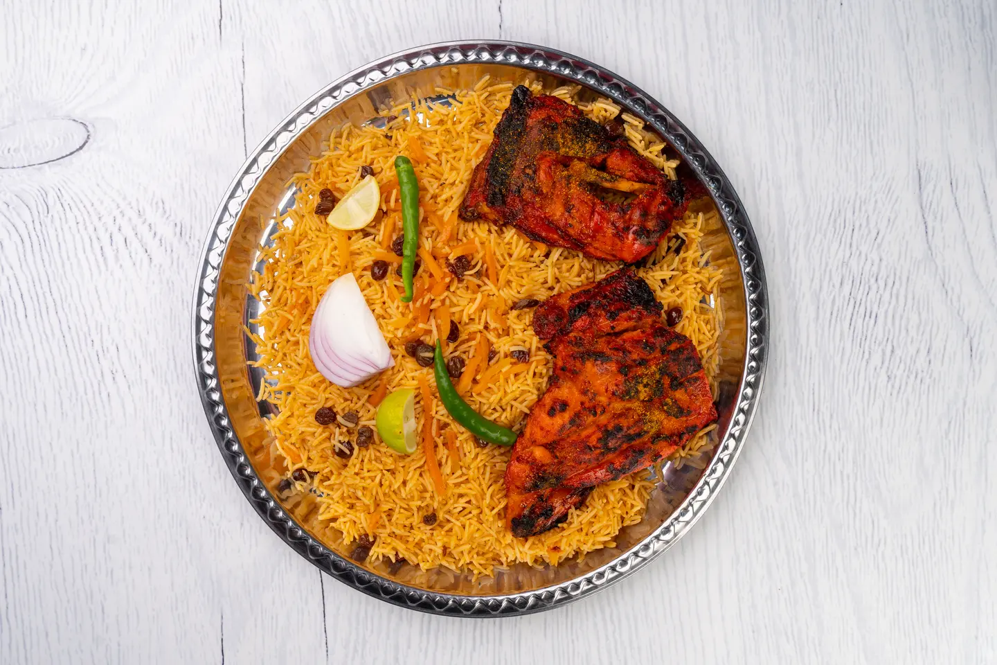 Charcoal Chicken With Rice - Half A Chicken