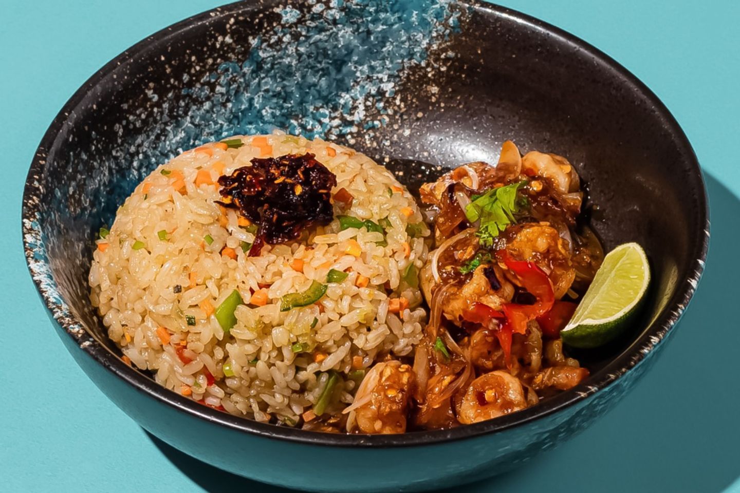 Garlic Shrimp - White Rice