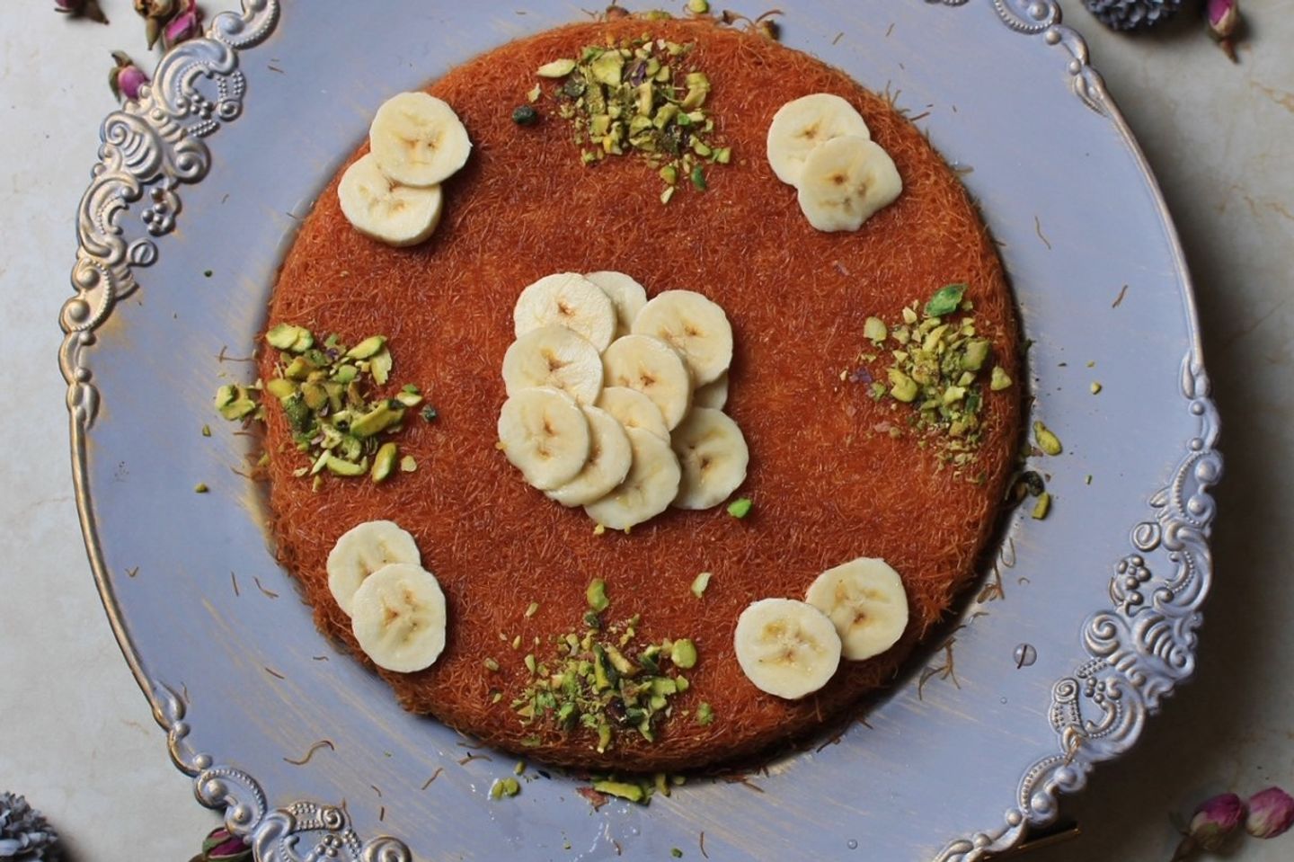 كنافة موز و قشطة - صغير