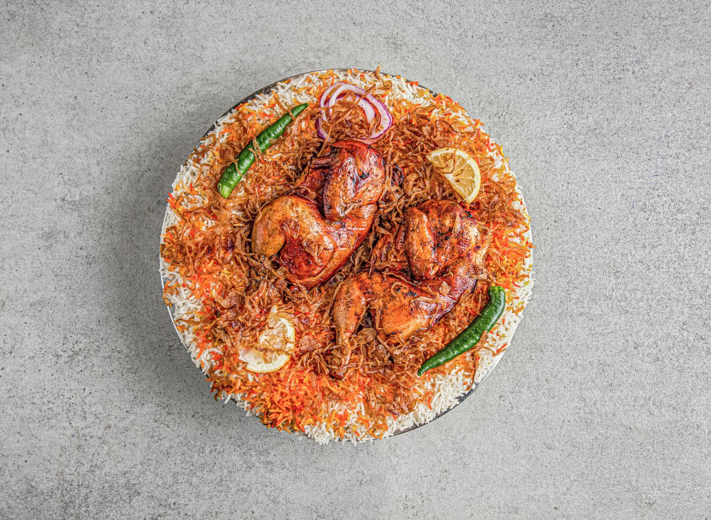 دجاج مندي - نص حبة دجاج