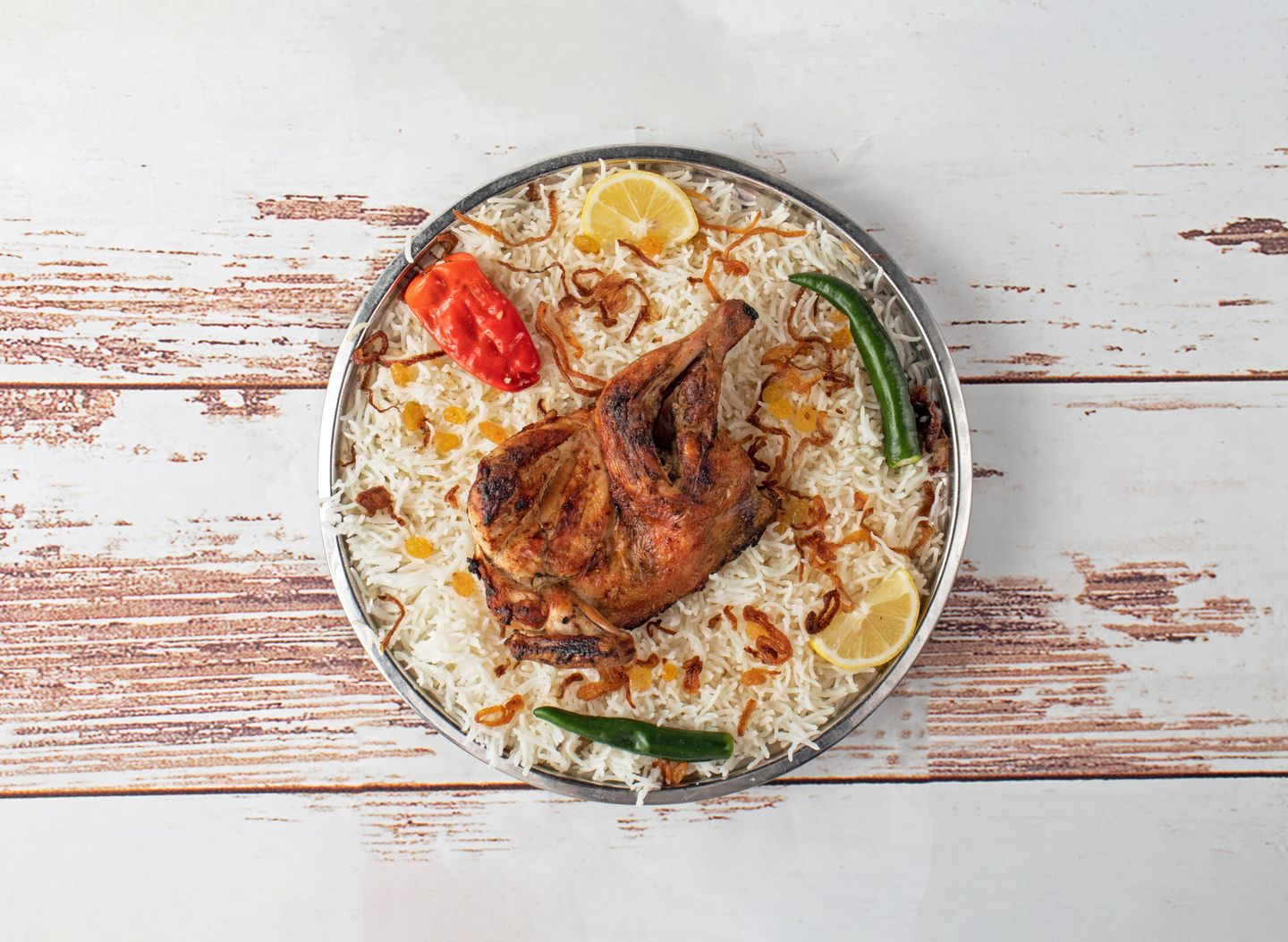 دجاج مظبي ارز بيشاور - نصف دجاجة