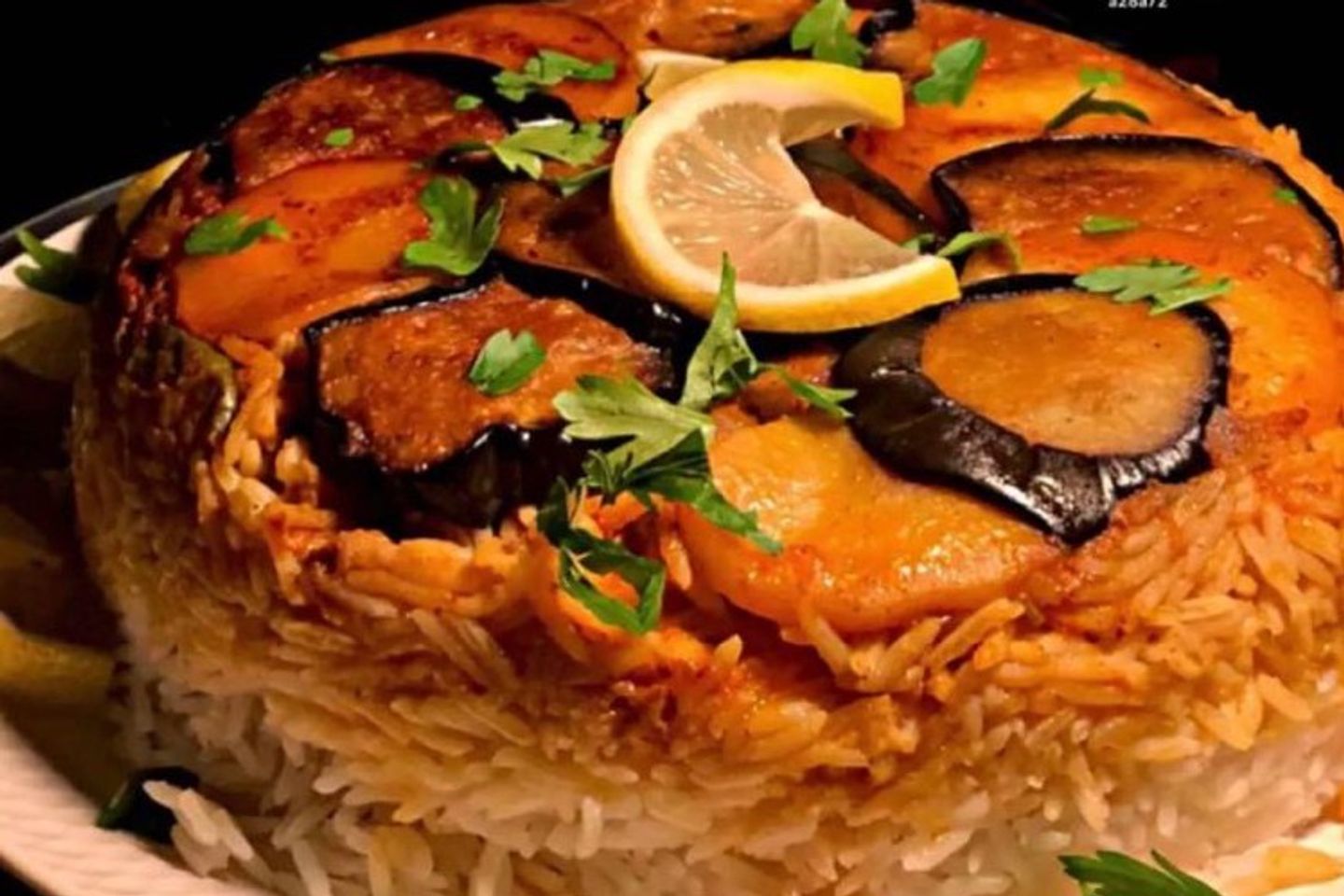 مقلوبة دجاج - كبير - رز بخاري