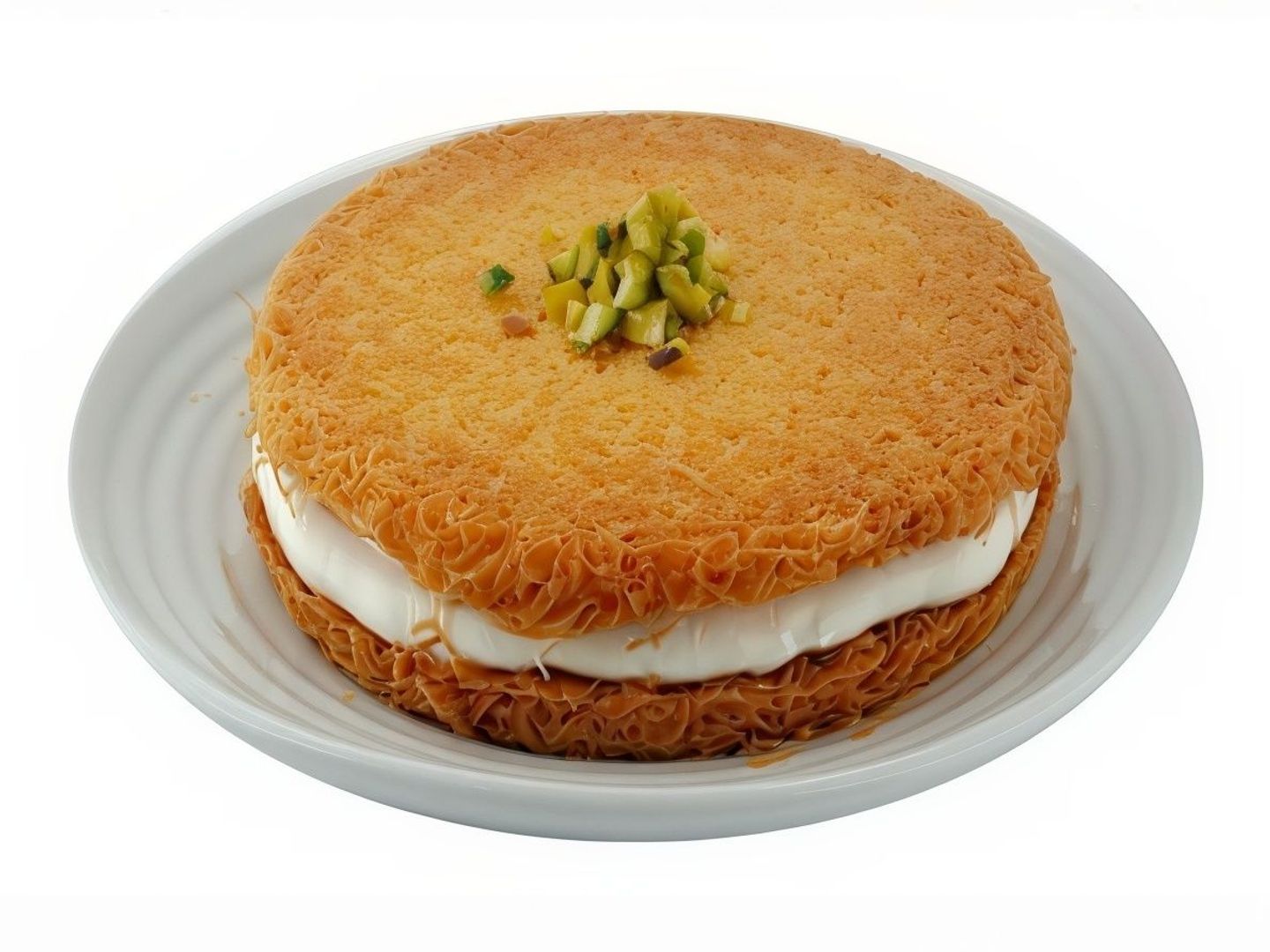 كنافة بين نارين قشطة  - وسط