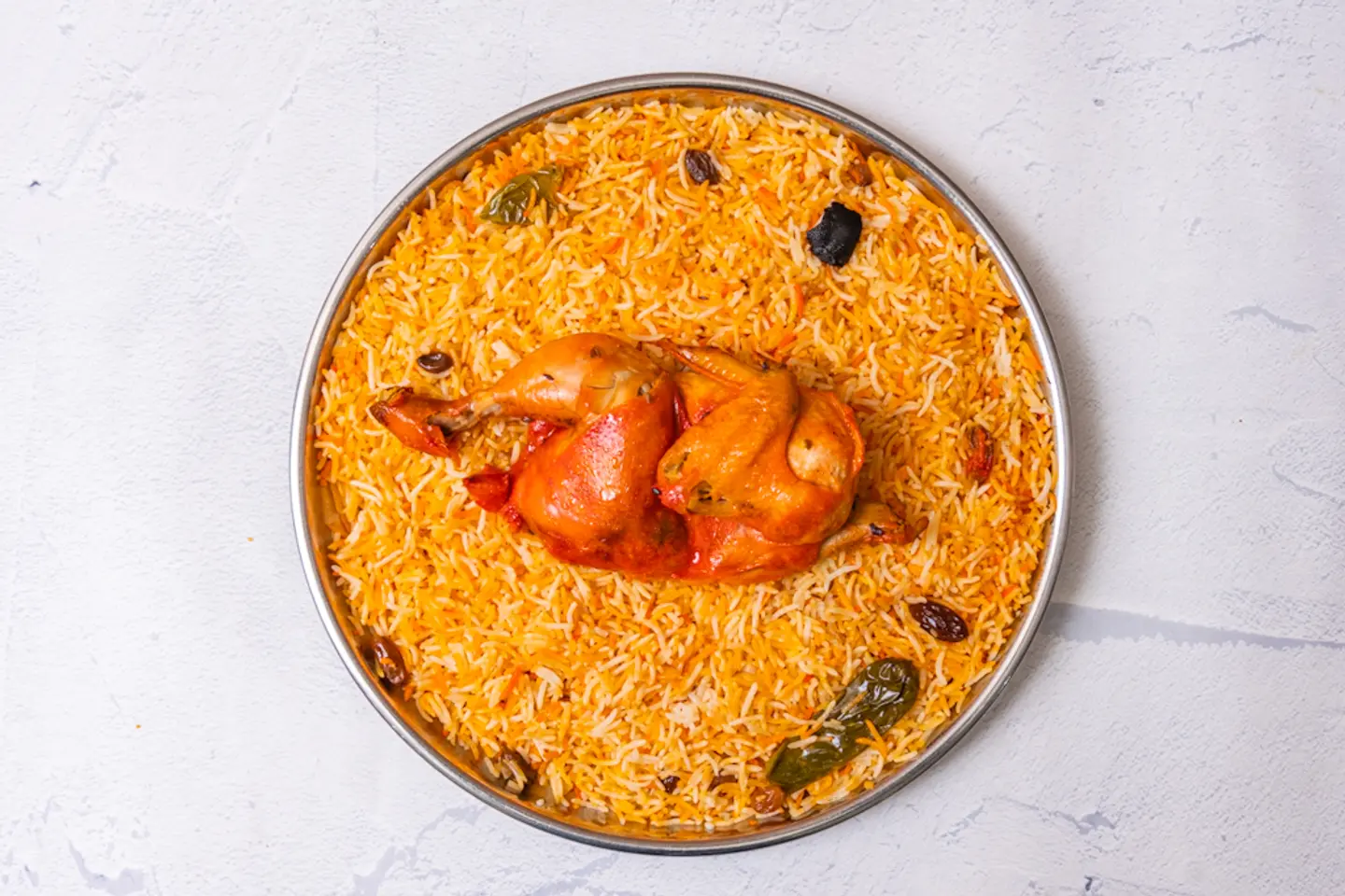 Chicken Mandi With Rice - Quarter Of A Chicken