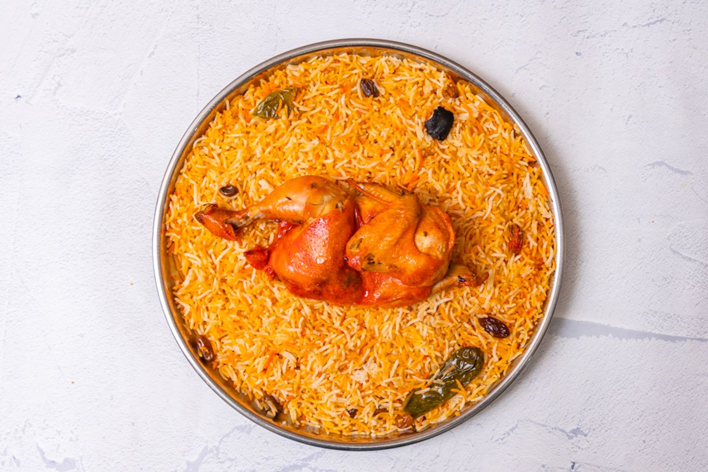 Chicken Mandi With Rice - Quarter Of A Chicken