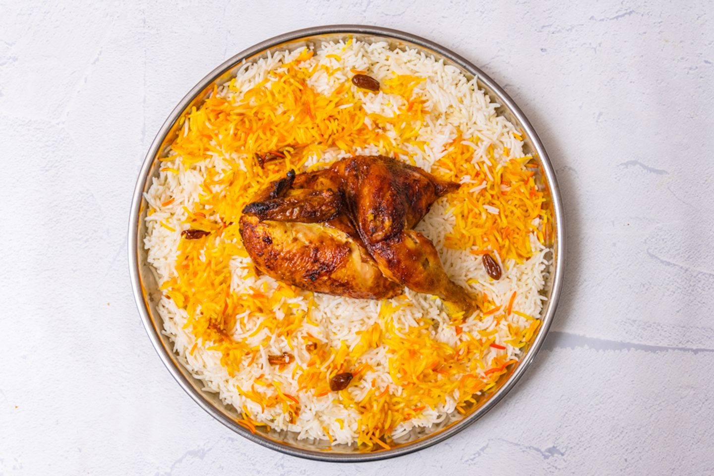 Grilled Chicken With Rice - Quarter Of A Chicken