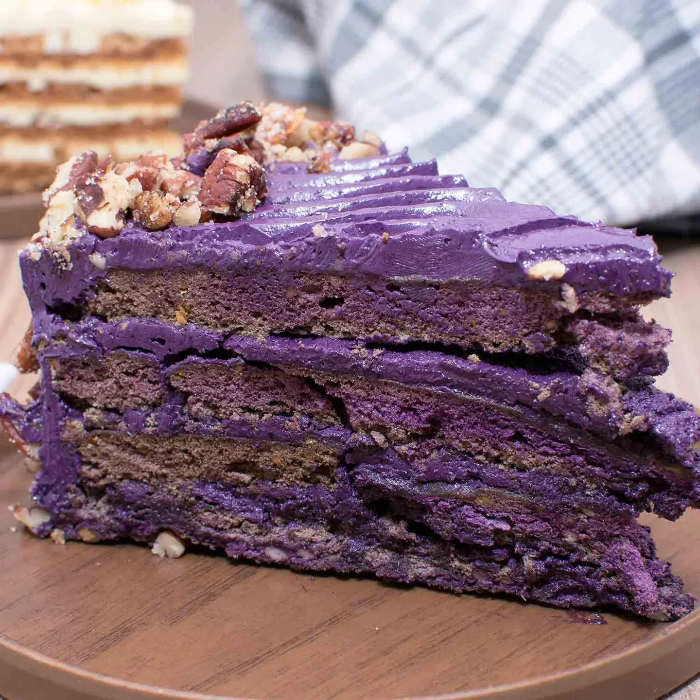Ube Sansrival - Slices