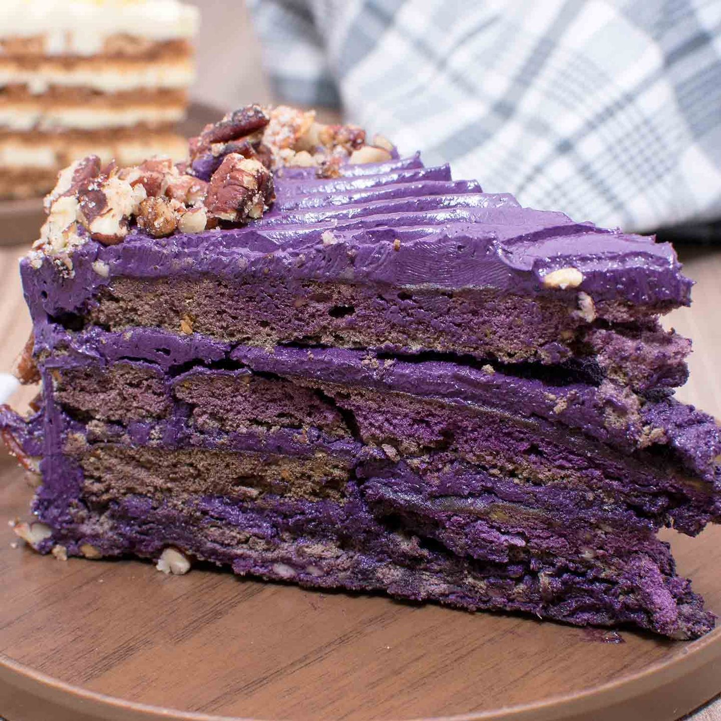 Ube Sansrival - Slices