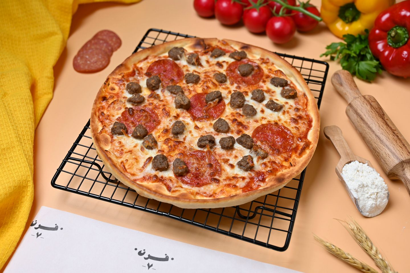 Meatball Pizza Medium - Medium