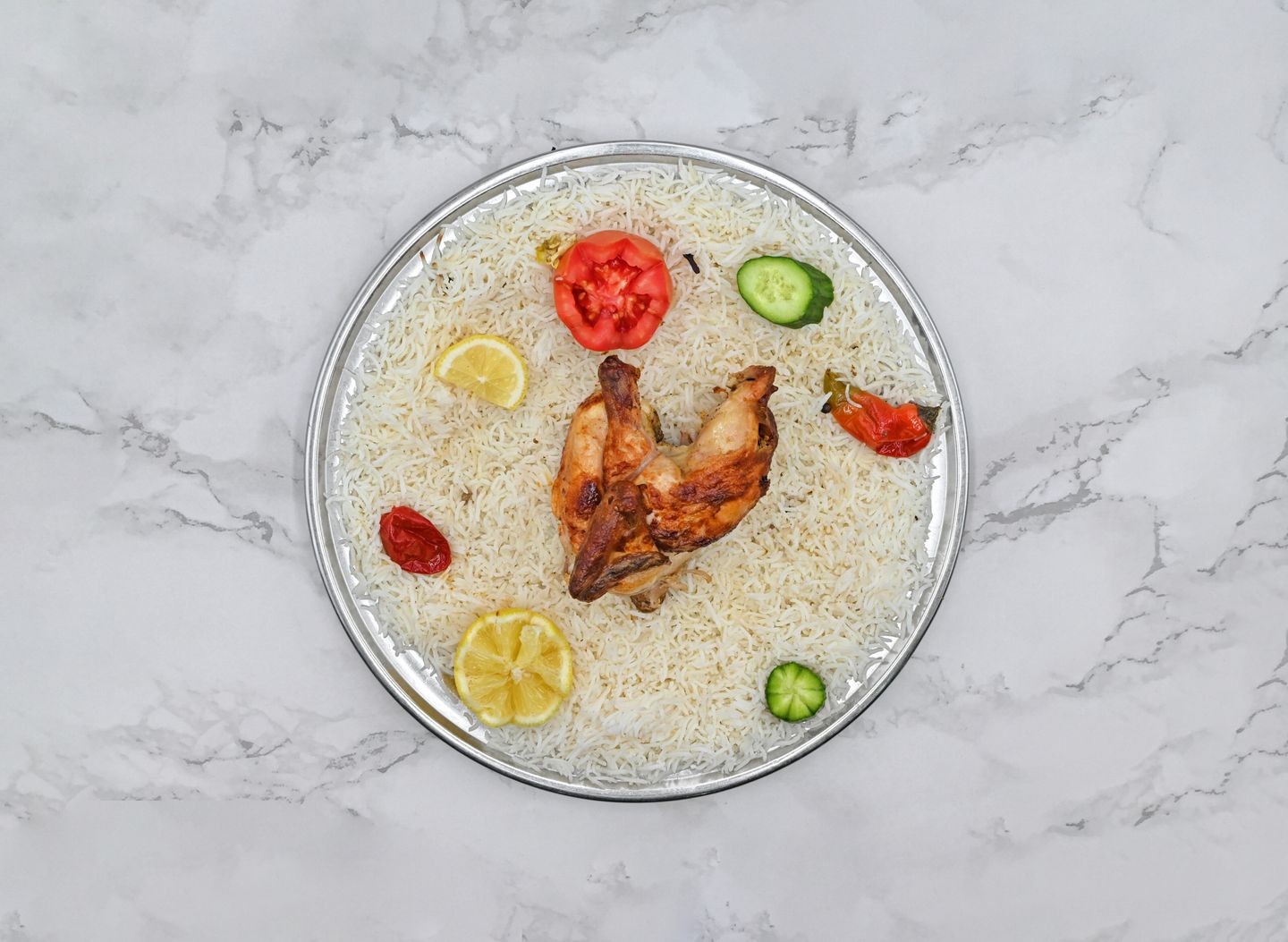 نص حبة دجاج شواية - أرز شعبي
