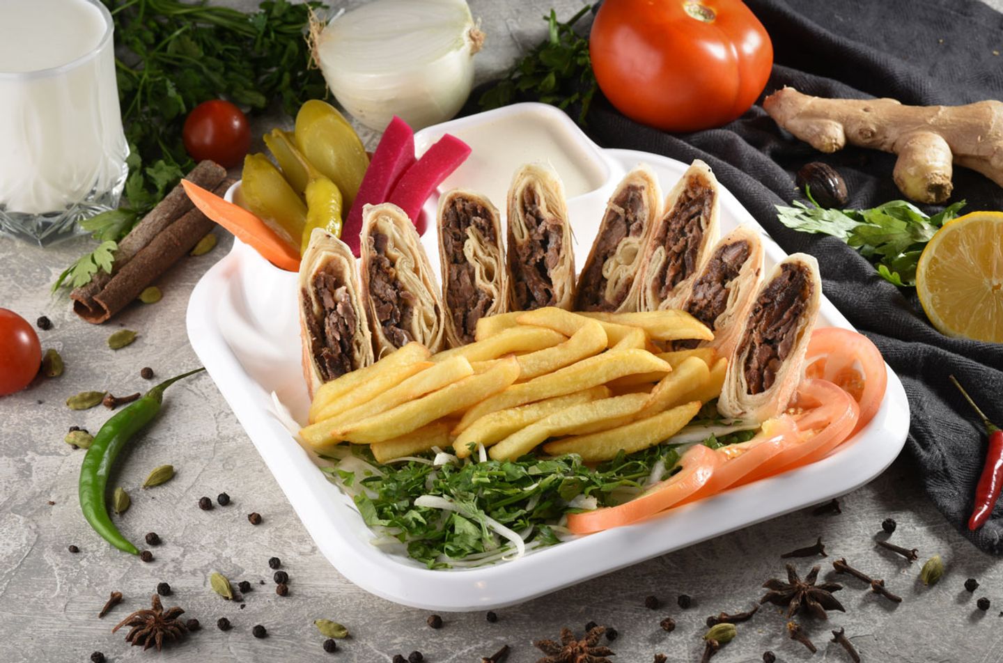 Mexican Arabic Meat Shawarma - Regular