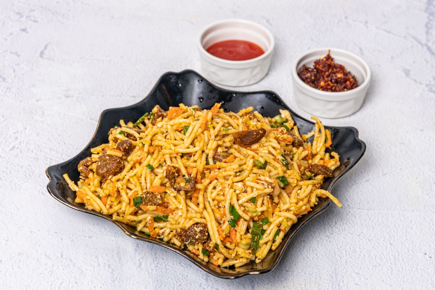 Kottu Noodles/Spaghetti Beef - Half