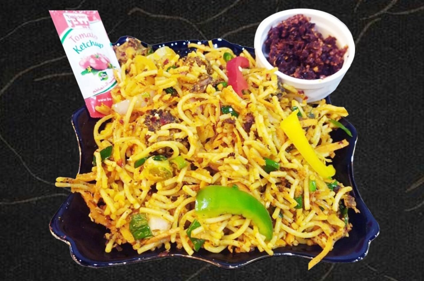 Kottu Noodles/Spaghetti Shrimps - Half