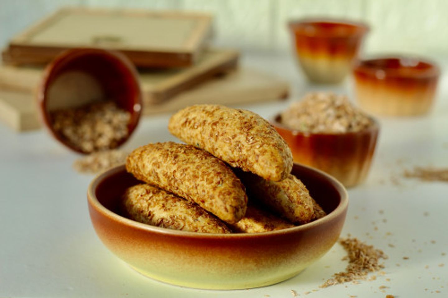 شابورة نخالة أصابع - صغير