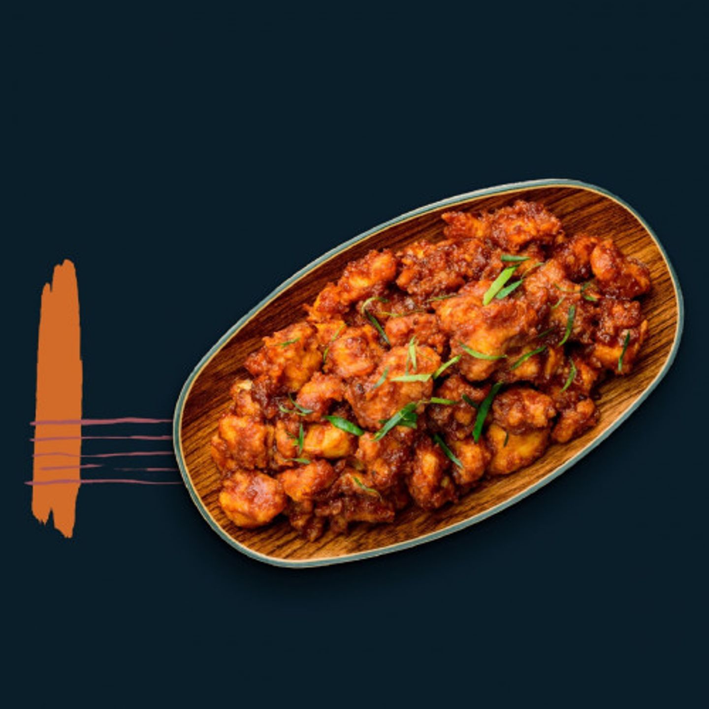 دجاج بالكاتشب الأسود - كبير