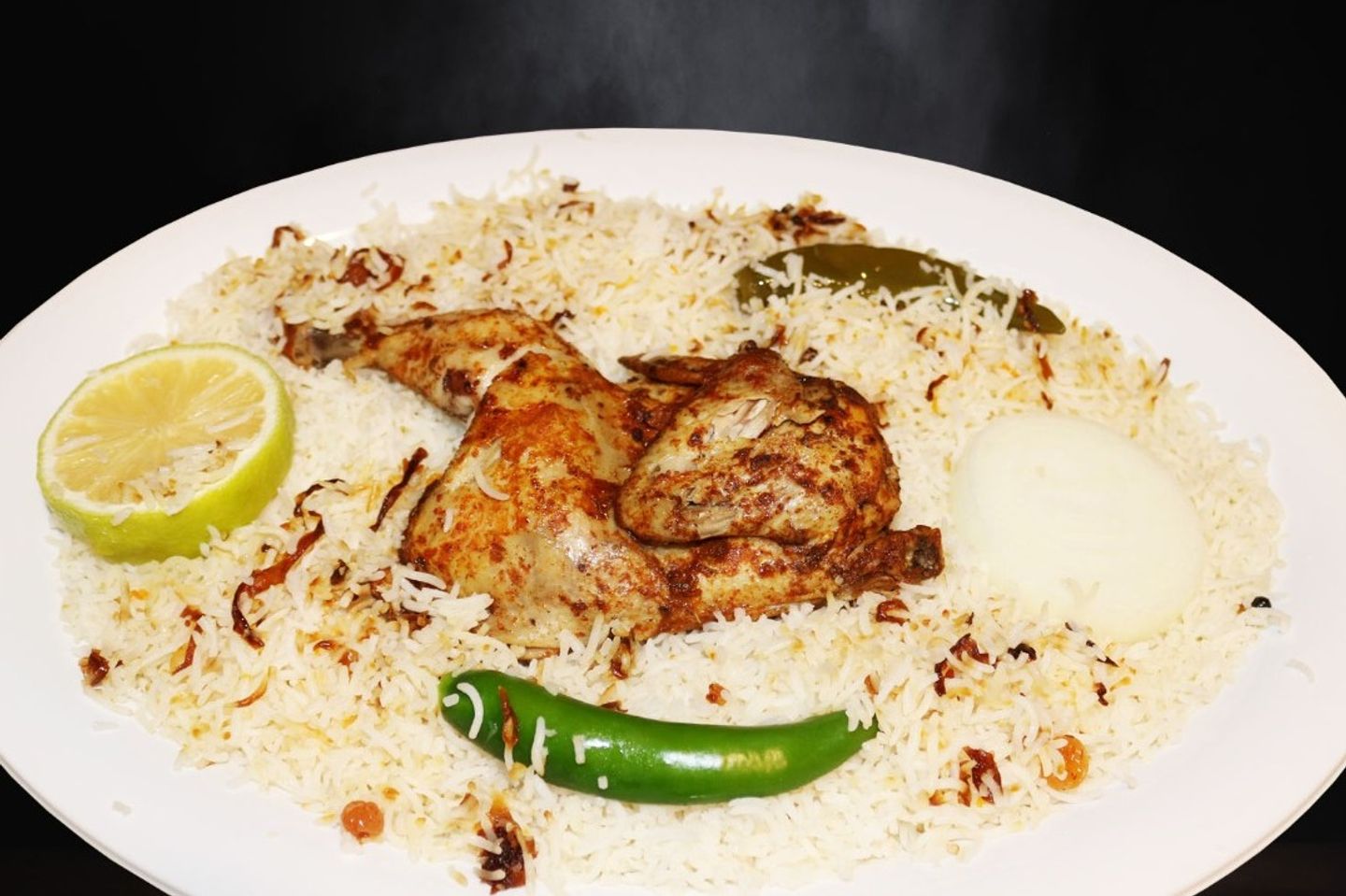 Chicken Mandi  With Pishawari Rice - Half Chicken