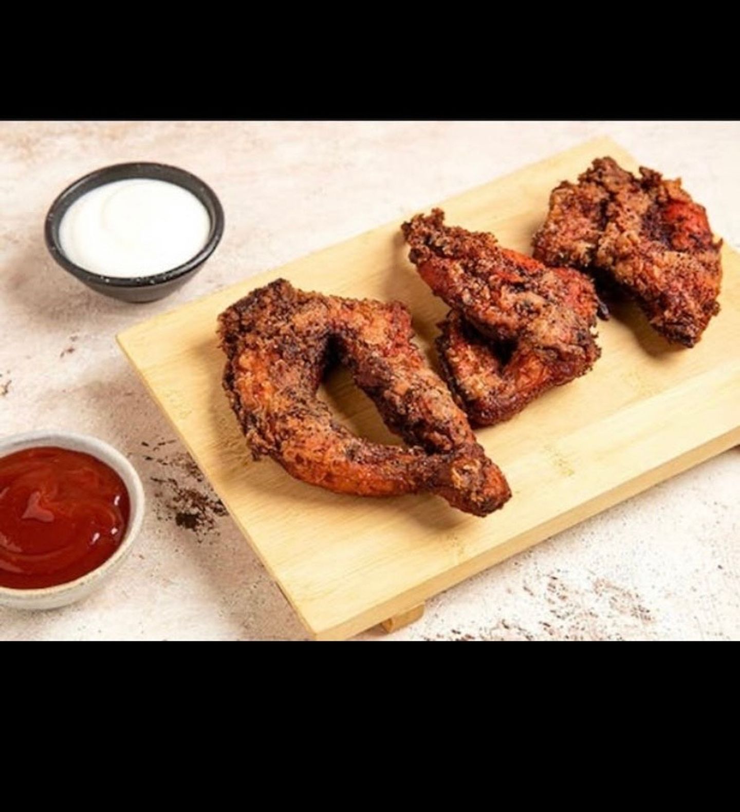دجاج مقلي مع الارز - نص دجاج