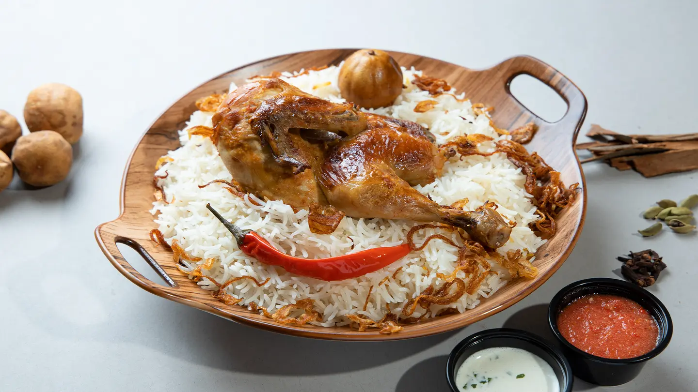 Shabi Rice With Chicken - Half Chicken