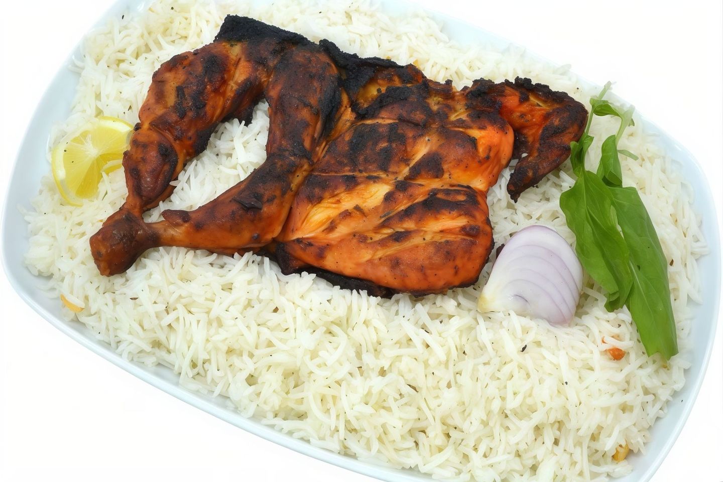 دجاج على الفحم - نص حبه