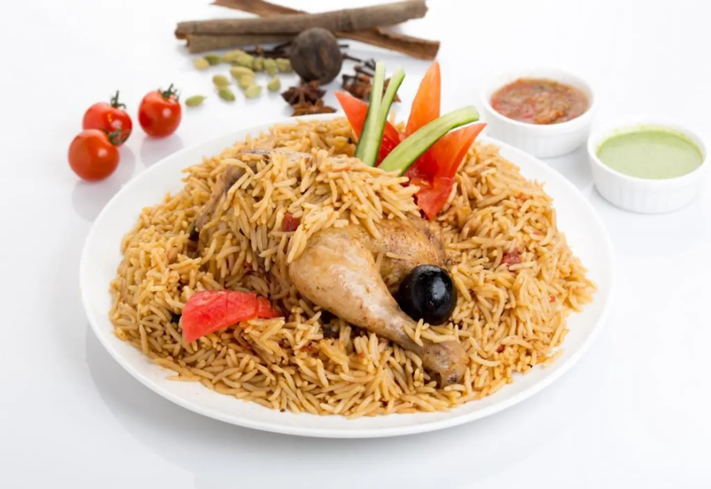 Chicken Maqluba With Rice - Half A Chicken