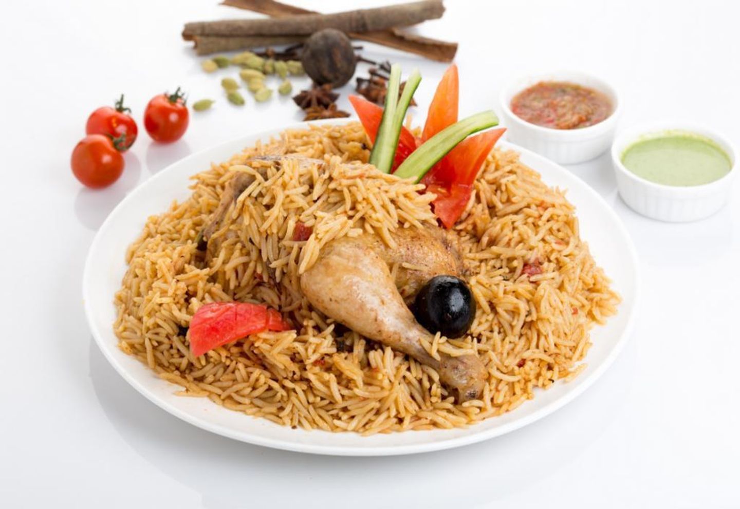 دجاج مقلوبة مع الارز - نص حبة