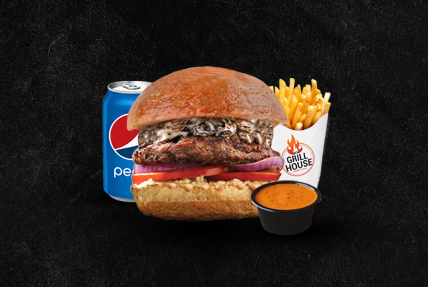 Mushroom Beef Burger - Sandwich