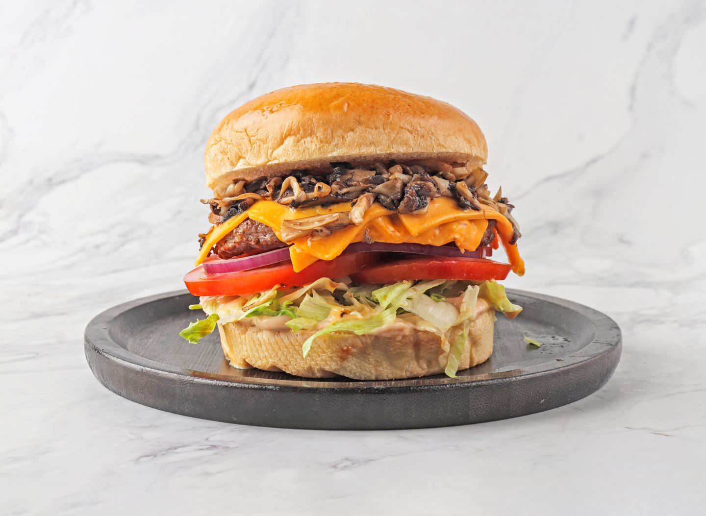 Mushroom Beef Burger - Sandwich