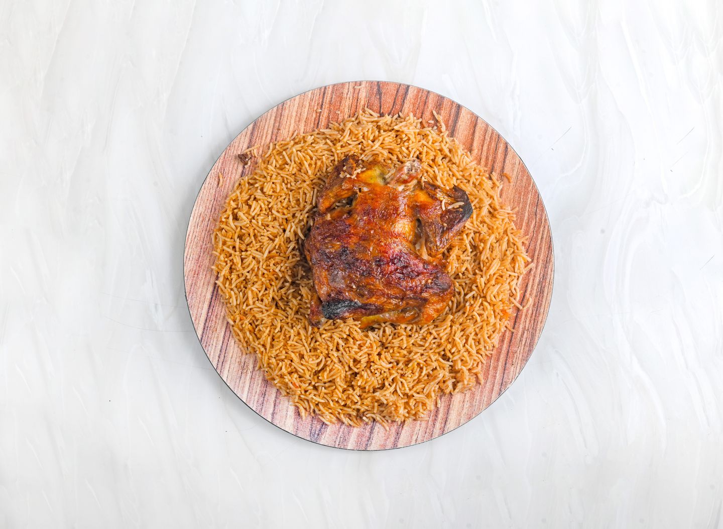 Grilled Chicken With Rice - Half A Chicken