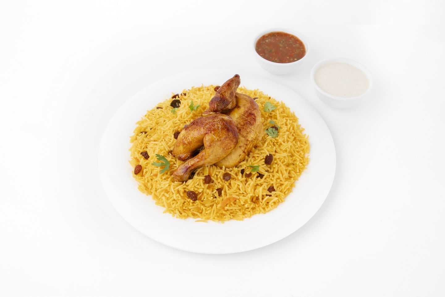Grilled Chicken With Rice - Half A Chicken