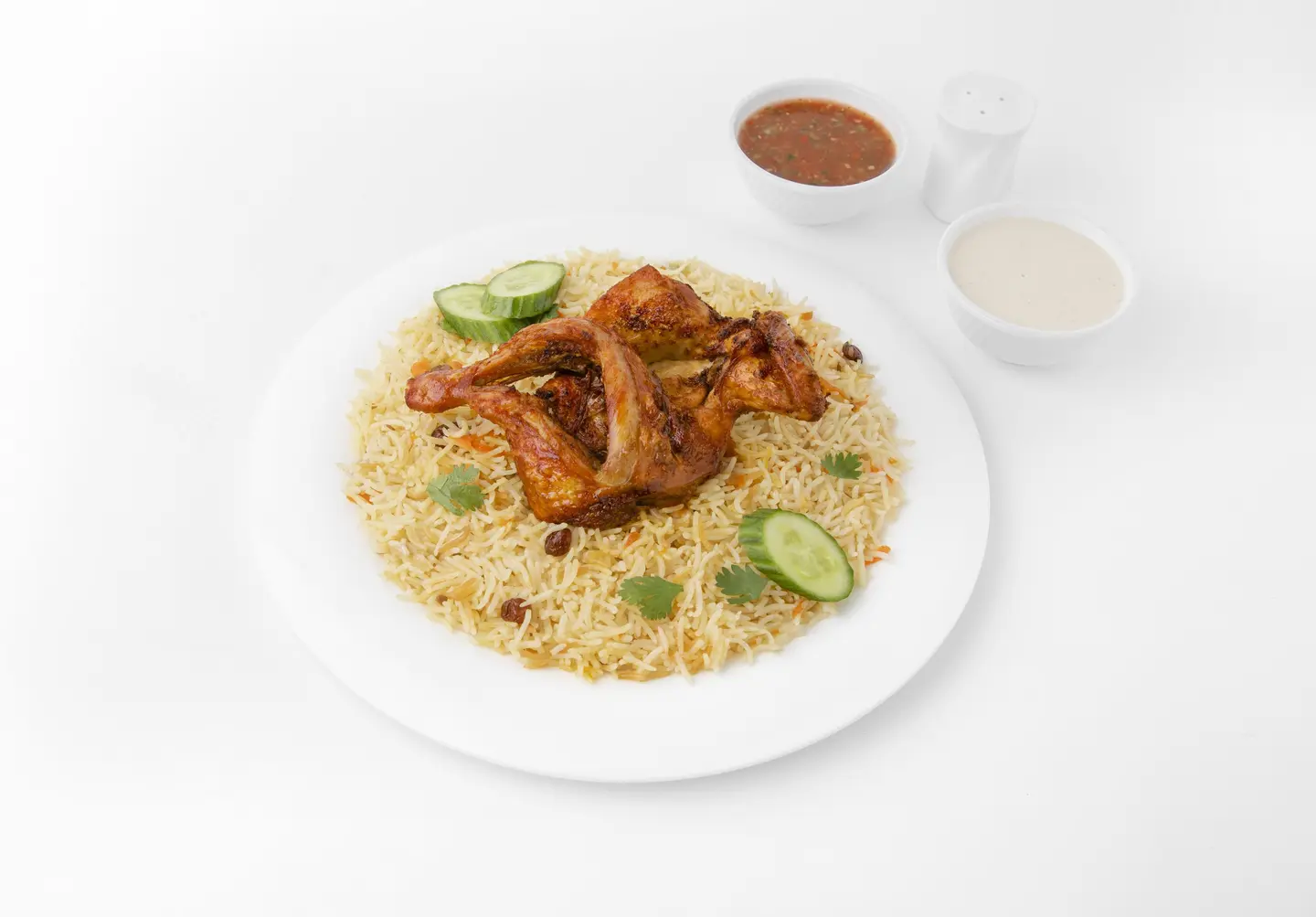 دجاج مقلي مع الرز - نص حبة دجاج