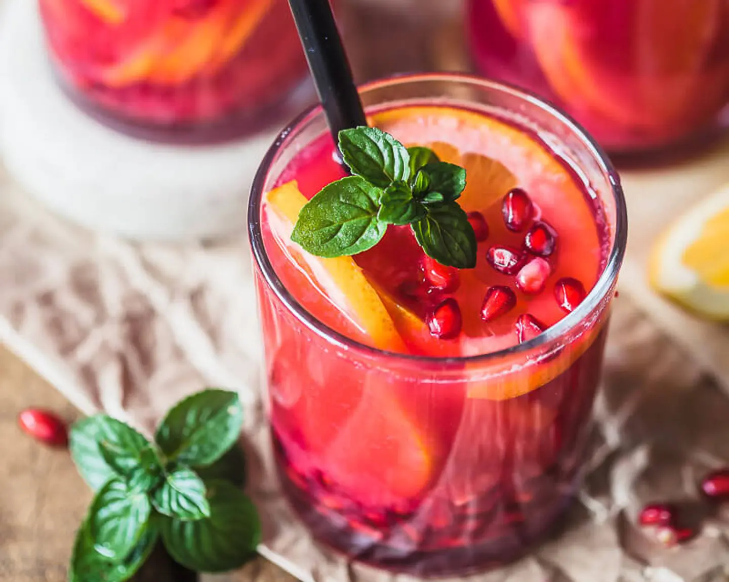 Orange And Pomegranate - Medium