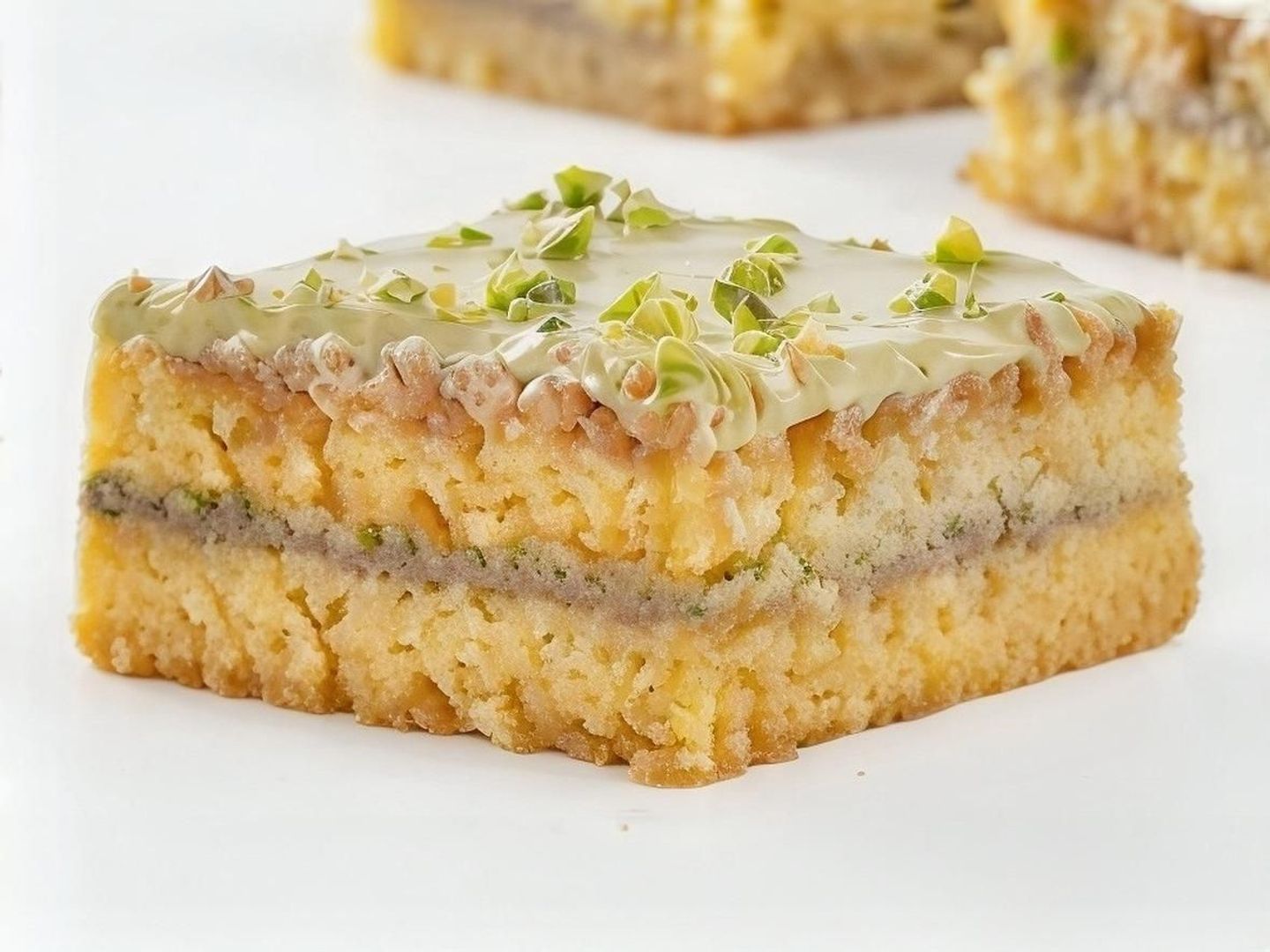 Basbousa With Pistachio - Larg