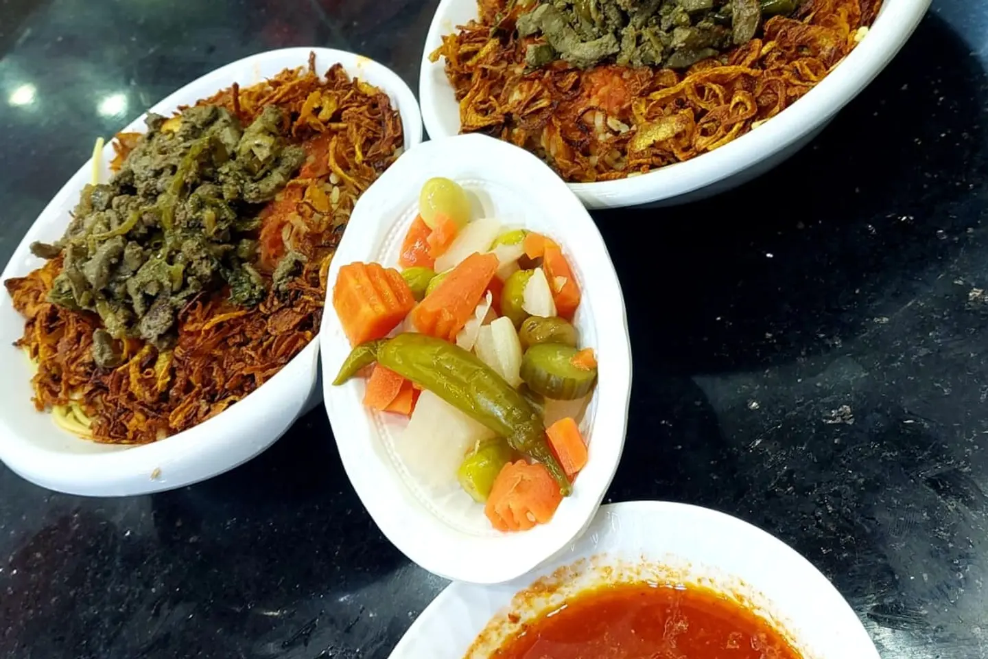 Koshari With Lamb  Liver - صغير