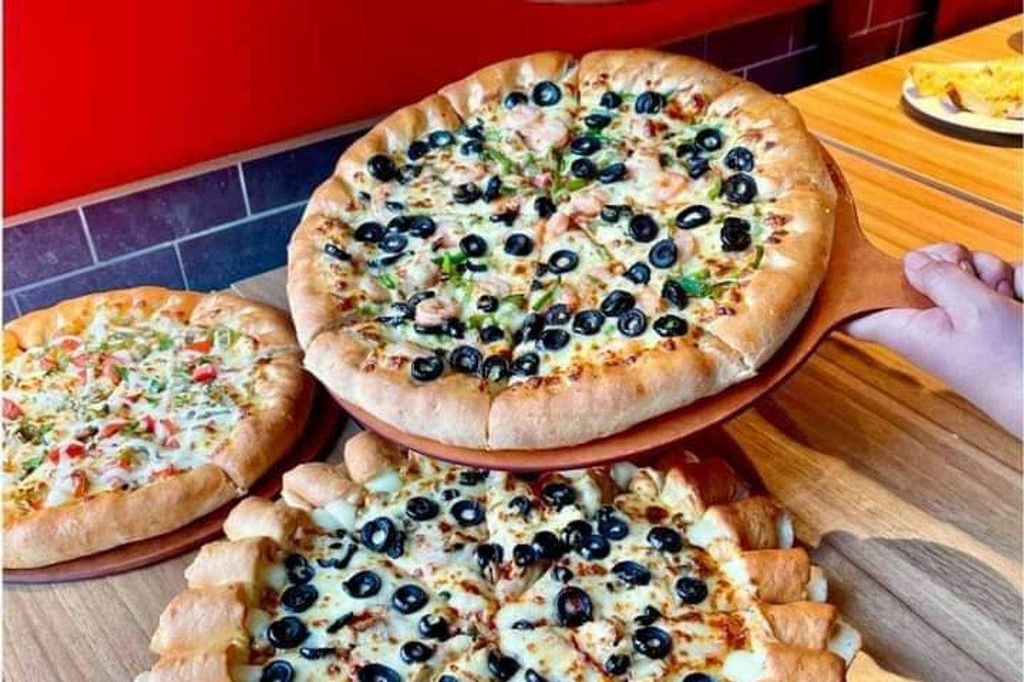 بيتزا خضروات - وسط