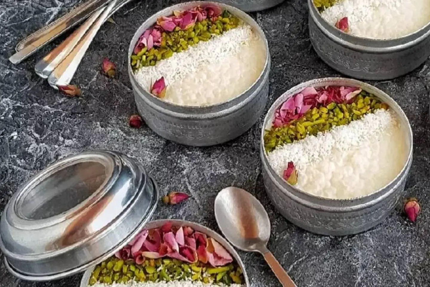 أرز بالحليب بالنارجيل والعسل - أرز بالحليب بالنارجيل والعسل