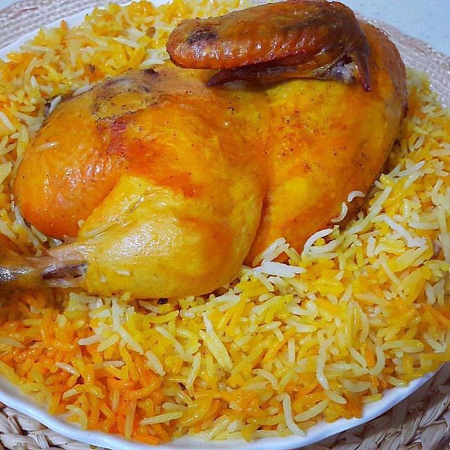 دجاج مندي - نص دجاجة