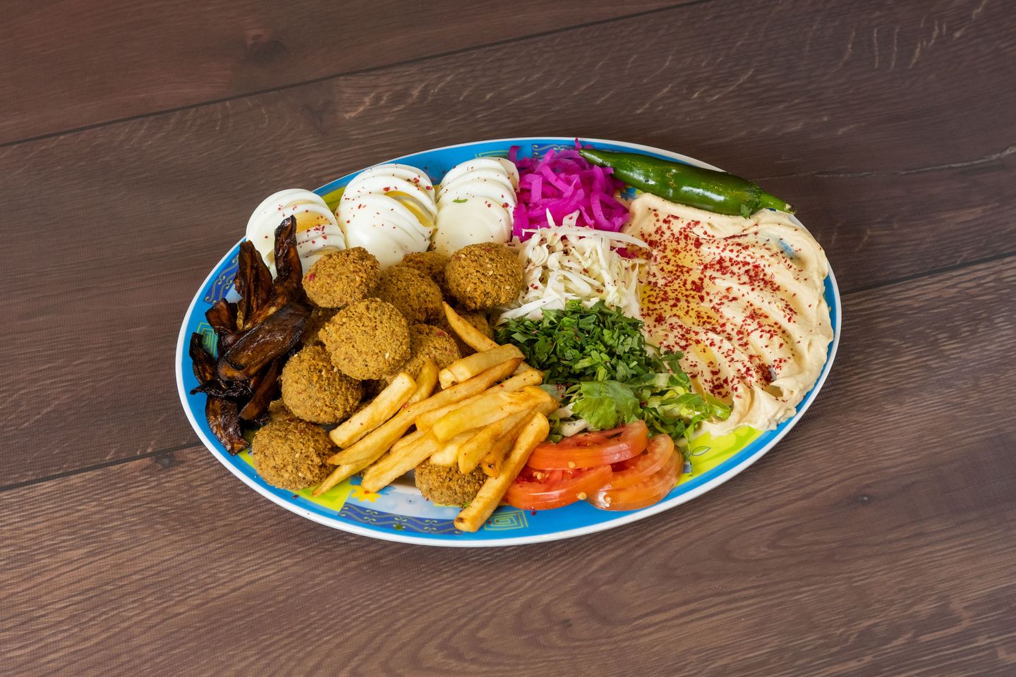صحن فلافل مشكل  - صغير
