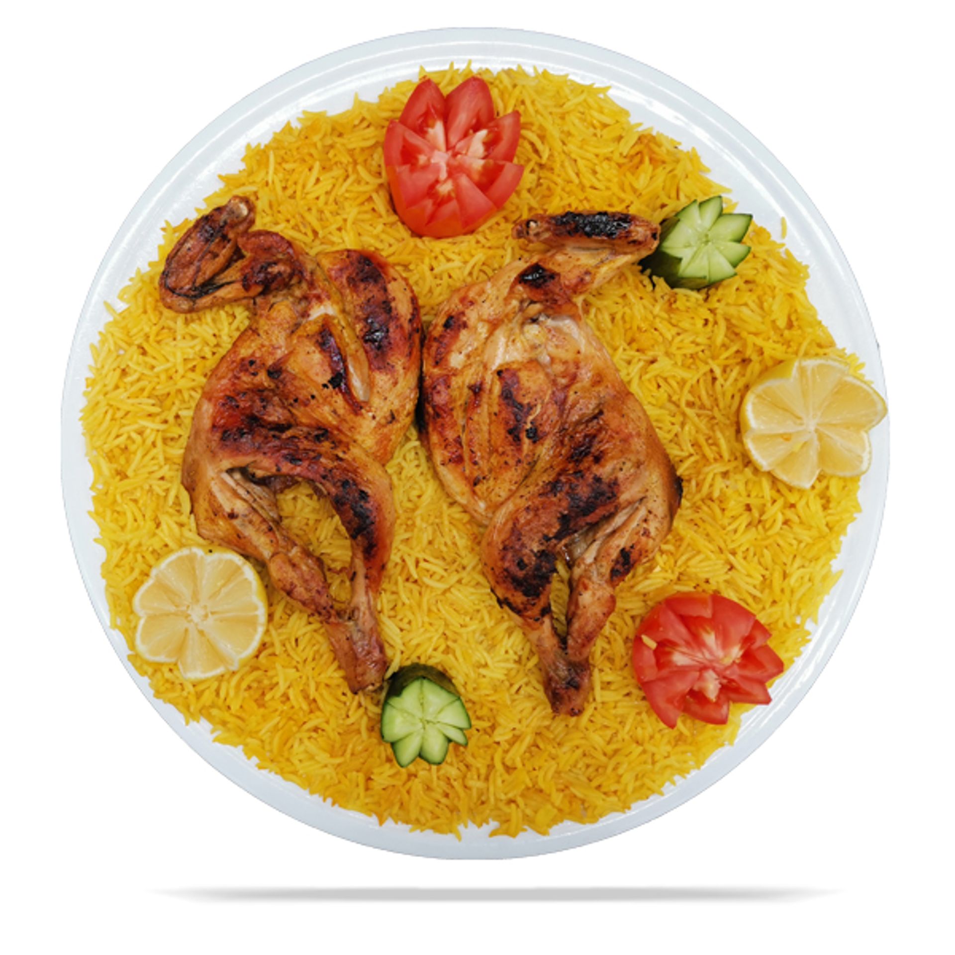 دجاج مظبي ارز مندي - نصف حبة
