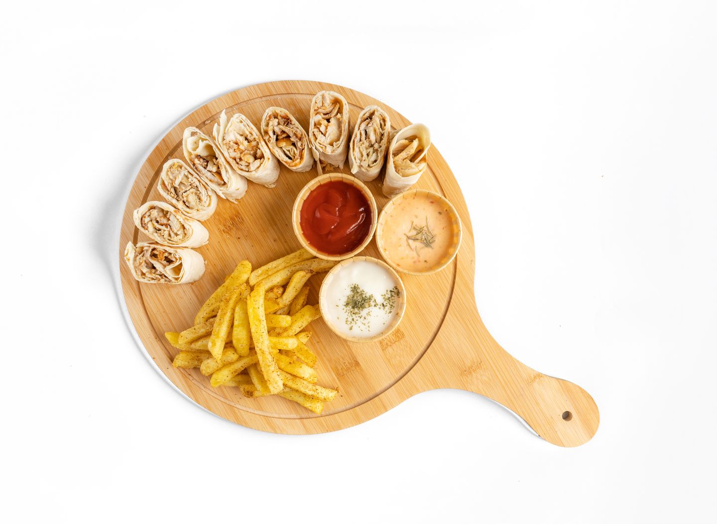 Arabic Chicken Shawerma Meal On The Saj - Small