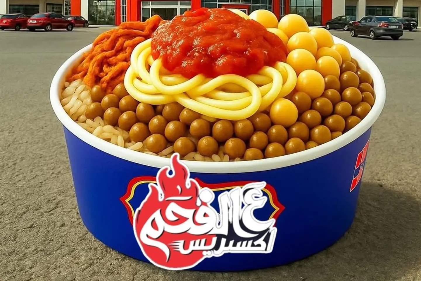 Koshary On Charcoal Express Healthy Food - Large