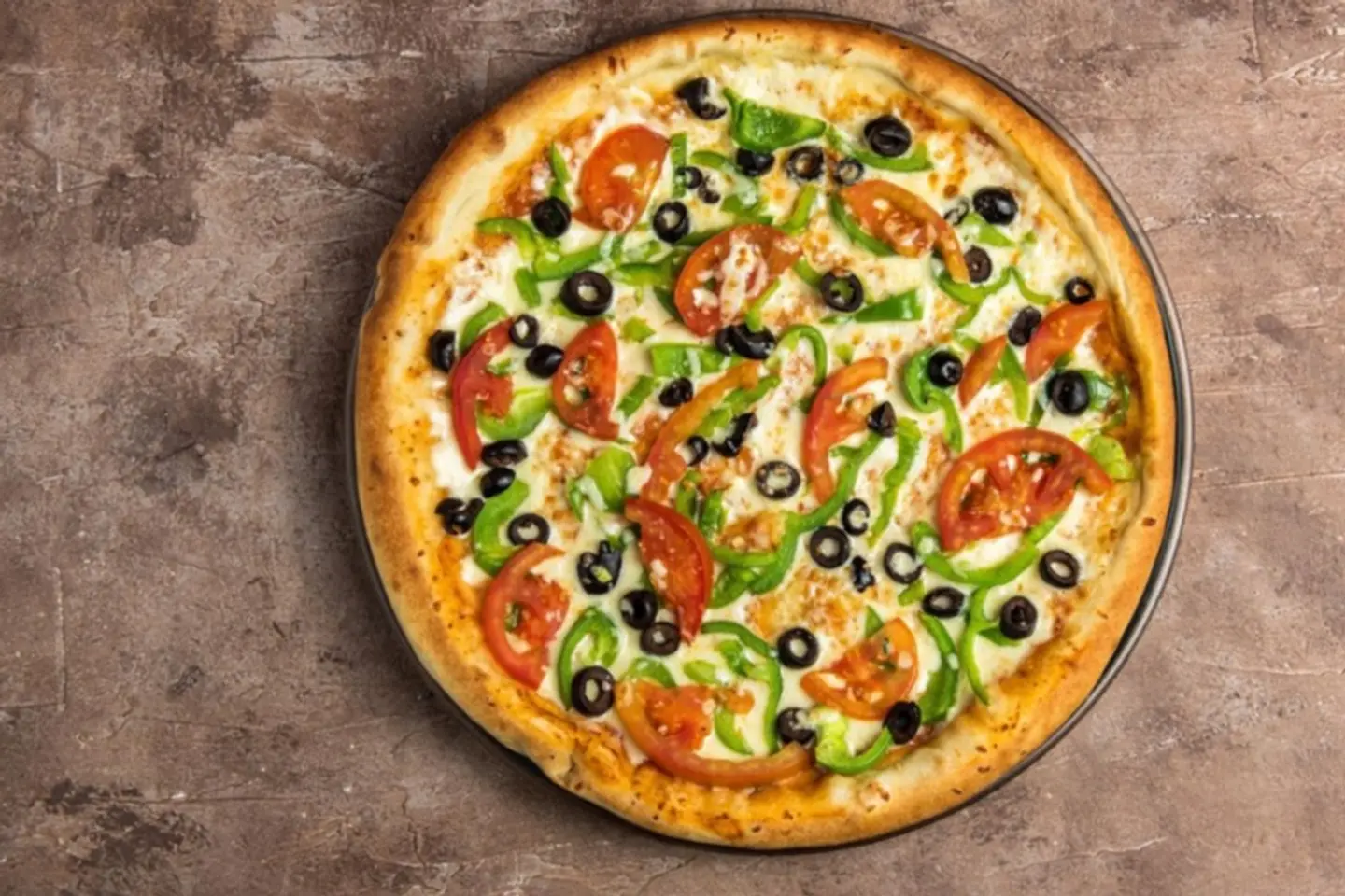 بيتزا خضار - وسط