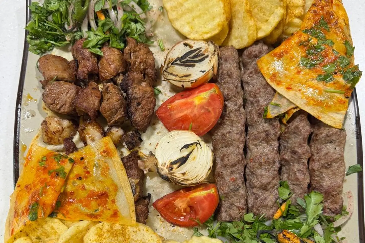 Medium Mixed Meat Grill Plate - Large Meat Grill Plate