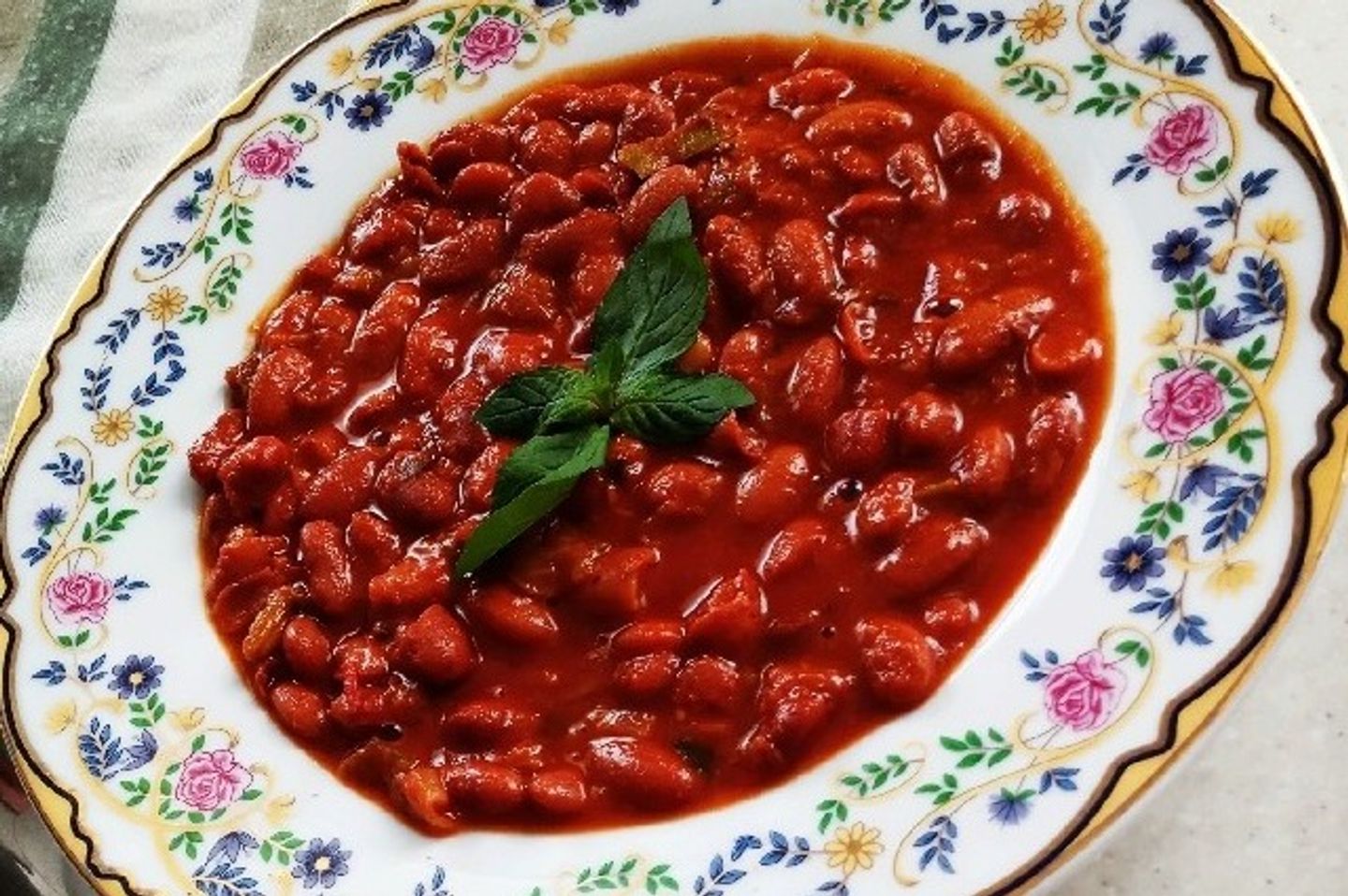 Afghan Red Beans Cooked - Small Plate