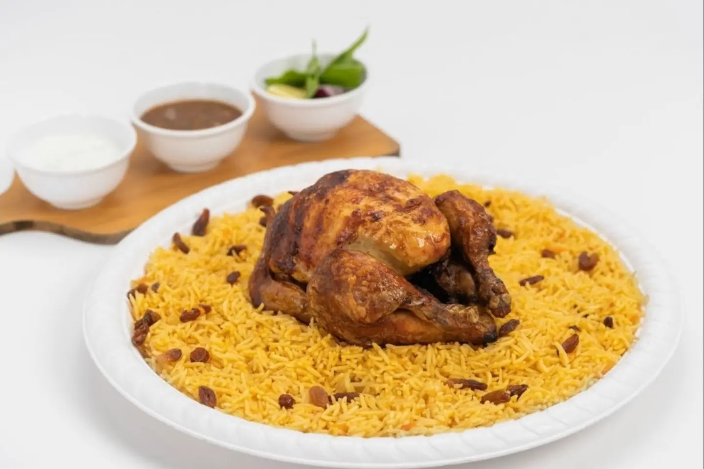 Grilled Chicken With Bukhari Rice - Half Chicken